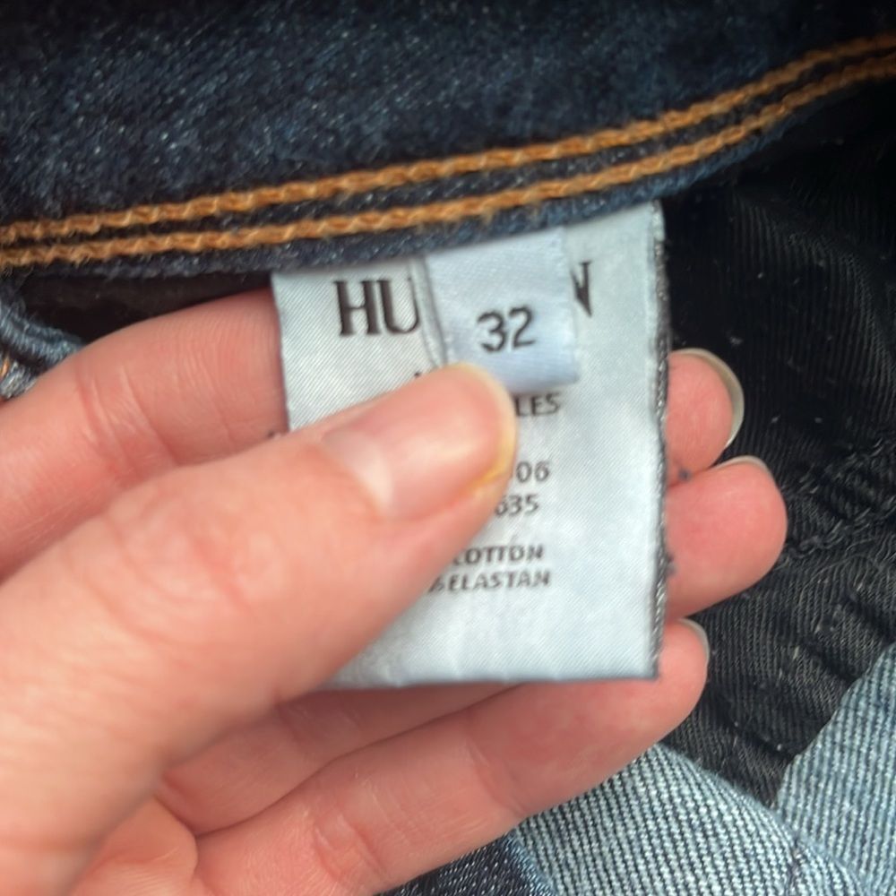 Hudson made in the USA jeans with classic pockets, size 32. Dark wash. - Picture 12 of 13